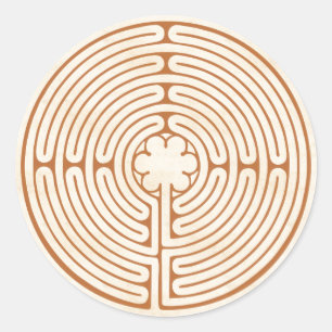 Chartres Labyrinth Ronde Sticker