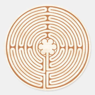 Chartres Labyrinth Ronde Sticker