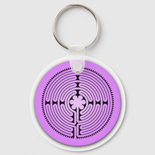 Chartres Labyrinth Sleutelhanger (Voorkant)