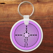 Chartres Labyrinth Sleutelhanger (Voorkant)