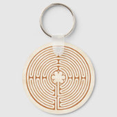 Chartres Labyrinth Sleutelhanger (Voorkant)