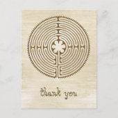 Chartres Labyrinth - Spiritueel symbool Antiek 1 Briefkaart (Voorkant)
