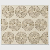 Chartres Labyrinth - Spiritueel symbool Antiek 1 Cadeaupapier (Vlak)