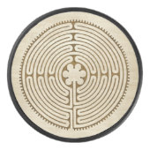 Chartres Labyrinth - Spiritueel symbool Antiek 1 Hockey Puck (Voorkant)