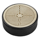 Chartres Labyrinth - Spiritueel symbool Antiek 1 Hockey Puck (3/4)