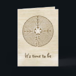 Chartres Labyrinth - Spiritueel symbool Antiek 1 Kaart<br><div class="desc">Spiritueel symboolontwerp EDDA Fröhlich/EDDArt | Labyrinth is een systeem van lijnen of paden, dat talrijke richtingswijzigingen aanbrengt of een runner-up van het patroon naar een puzzel brengt. Labyrinth heeft slechts één manier naar het centrum, terwijl verschillende mazen... | Voor andere design en producten kunt u contact met mij opnemen: contact@eddart.de...</div>