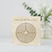 Chartres Labyrinth - Spiritueel symbool Antiek 1 Kaart (Staand voorkant)