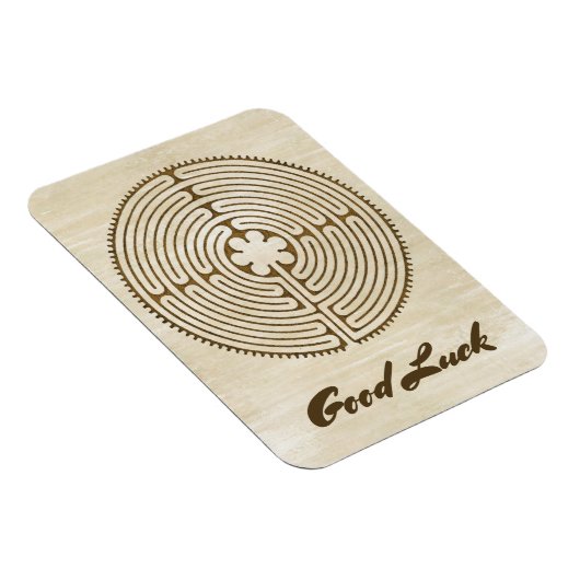 Chartres Labyrinth - Spiritueel symbool Antiek 1 Magneet (Rechterzijde)