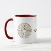 Chartres Labyrinth - Spiritueel symbool Antiek 1 Mok (Links)