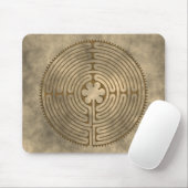 Chartres Labyrinth - Spiritueel symbool Antiek 1 Muismat (Met muis)
