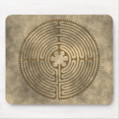 Chartres Labyrinth - Spiritueel symbool Antiek 1 Muismat (Voorkant)