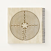 Chartres Labyrinth - Spiritueel symbool Antiek 1 Notitieboek (Achterkant)