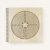 Chartres Labyrinth - Spiritueel symbool Antiek 1 Notitieboek (Voorkant)