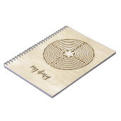 Chartres Labyrinth - Spiritueel symbool Antiek 1 Notitieboek (Linkerzijde)