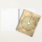 Chartres Labyrinth - Spiritueel symbool Antiek 1 Planner (Display)