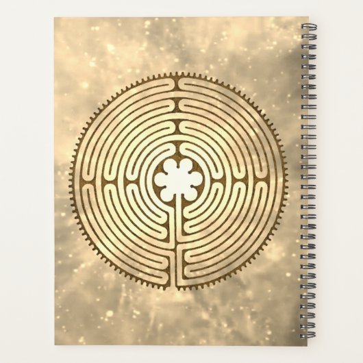 Chartres Labyrinth - Spiritueel symbool Antiek 1 Planner (Achterkant)