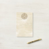 Chartres Labyrinth - Spiritueel symbool Antiek 1 Post-it® Notes (Op bureau)