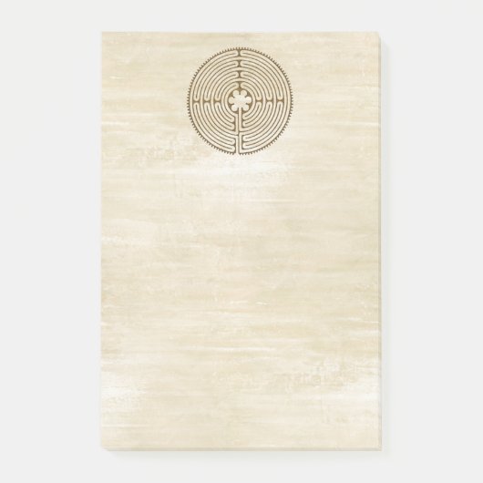 Chartres Labyrinth - Spiritueel symbool Antiek 1 Post-it® Notes (Voorkant)