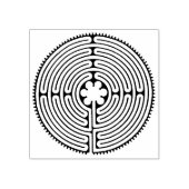 Chartres Labyrinth - Spiritueel symbool Antiek 1 Rubberstempel (Afrduk)