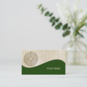 Chartres Labyrinth - Spiritueel symbool Antiek 1 Visitekaartje (Staand voorkant)