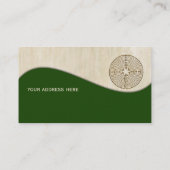 Chartres Labyrinth - Spiritueel symbool Antiek 1 Visitekaartje (Achterkant)