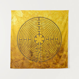 Chartres Labyrinth - Spiritueel symbool Antiek 1 Wandkleed
