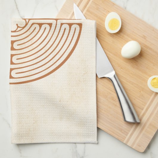 Chartres Labyrinth Theedoek (Quarter Fold)