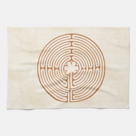 Chartres Labyrinth Theedoek (Horizontaal)