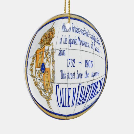 Chartres Tegel Round Keramisch Ornament (Rechts)