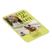 Chartreuse 2 Foto's Bewaar de datum Bruiloft Magneet (Rechterzijde)