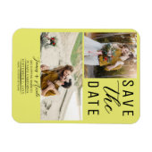 Chartreuse 2 Foto's Bewaar de datum Bruiloft Magneet (Horizontaal)