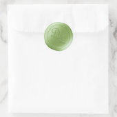 Chartreuse 2 Letter Monogram Wax Seal Stickers (Tas)