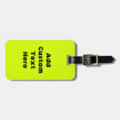 Chartreuse Bagagelabel (Voorkant horizontaal)