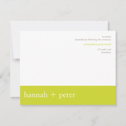 Chartreuse Banner: Aanvraag tot ontvangst Kaart (Voorkant)