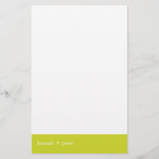 Chartreuse Banner:: Stationery Briefpapier