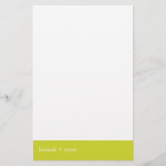 Chartreuse Banner:: Stationery Briefpapier (Voorkant)