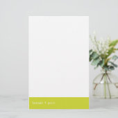 Chartreuse Banner:: Stationery Briefpapier (Staand voorkant)