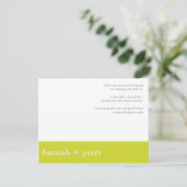 Chartreuse Banner: Thank You kaart (Staand voorkant)