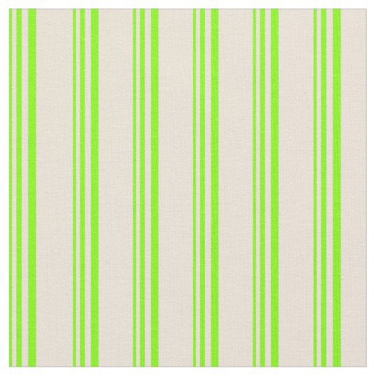Chartreuse & Bisque gekleurd gevoerd patroon Stof (Close Up)