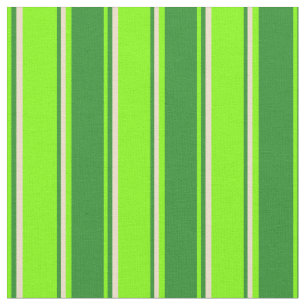 Chartreuse, Bos Groen & Tan Stripes Stof