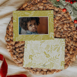 Chartreuse Bramble | Festive Botanical Photo Feestdagenkaart