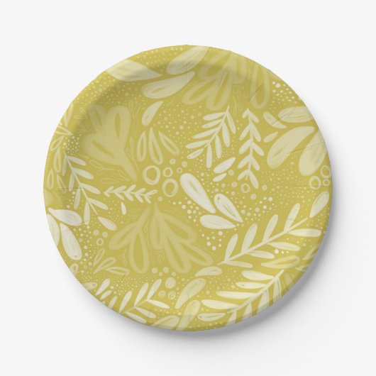 Chartreuse Bramble | Festive Botanische Borden Papieren Bordje (Voorkant)