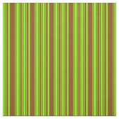 Chartreuse & bruin gekleurd gelineerd/gestreept pa stof (Swatch)