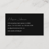 Chartreuse Chevron Design Visitekaartjes (Achterkant)