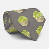 Chartreuse cupcake op taartje stropdas (Opgerold)