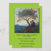 Chartreuse Een luifel van commitment uitnodiging (Voorkant / Achterkant)