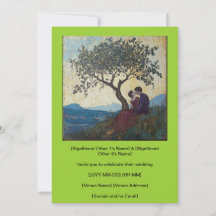 Chartreuse Een luifel van commitment uitnodiging