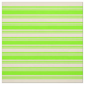 Chartreuse en beige led/gestreept patroon stof (Swatch)