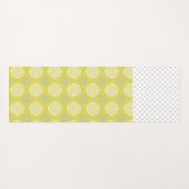 Chartreuse en Gray Trendy Monogram Yoga Mat (Achterkant (horizontaal))