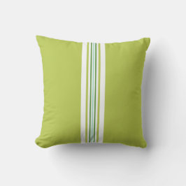Chartreuse en groen ornament kussen